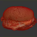 Tasty Hamburger With Sesame Bun Melted Cheese Fried Egg And Beef Patty