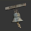 Chinese bronze bell bell ancient bell 3d model