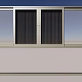 Various Sliding Window Designs With Modern Glass Panels And Metal Frames 3d model