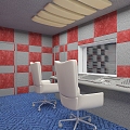 recording studio 3d model