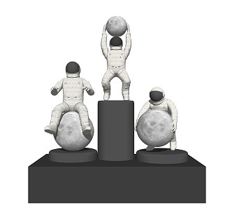 Modern Ornaments Astronaut Space Astronaut Doll Ornaments 3d model