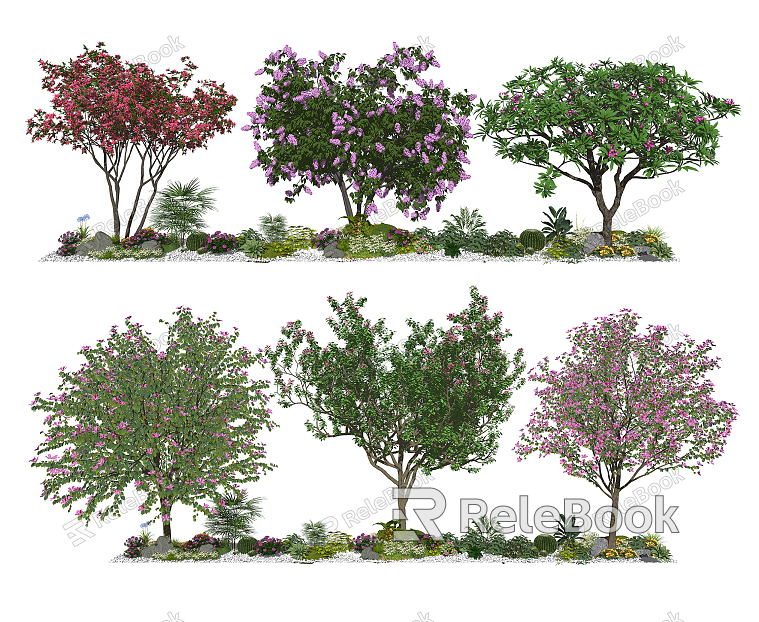 Modern Tree Landscape Trees Flowering Trees Ornamental Trees Sakura Trees model