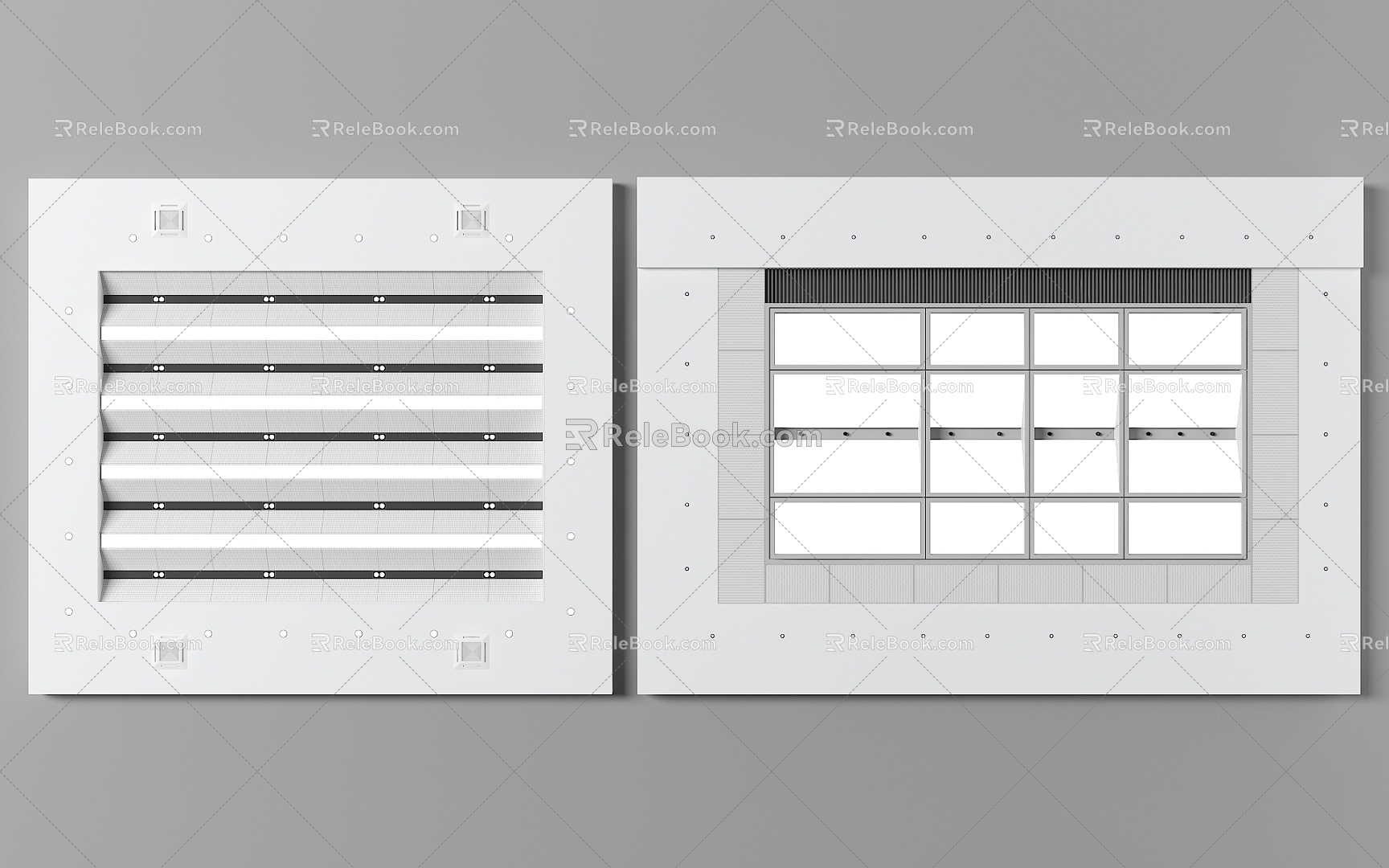 Modern Ceiling Office Ceiling 3d model