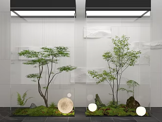 Modern Interior Landscape Landscaping 3d model
