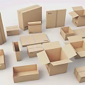 Various Sizes Cardboard Boxes For Household Storage With Open And Closed Designs