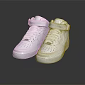 White High Top Sneakers With Velcro Straps And White Upper On Black Background