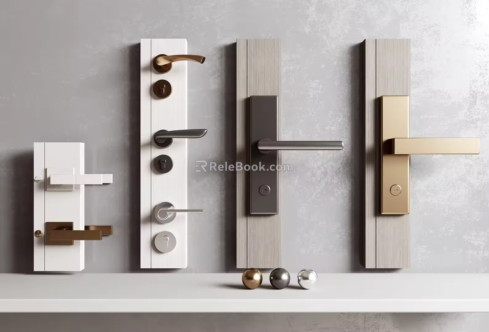 Door Handle Lock Handle Lock Door Handle Interior Door Lock Door Handle Anti-theft Door Handle 3d model