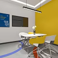 Vibrant Activity Space With Yellow Curved Ceiling Bulletin Board Large GS Letters And Colorful Cushions