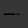 Tactical Rifle With Scope Textured Grip And Black Military Design Features