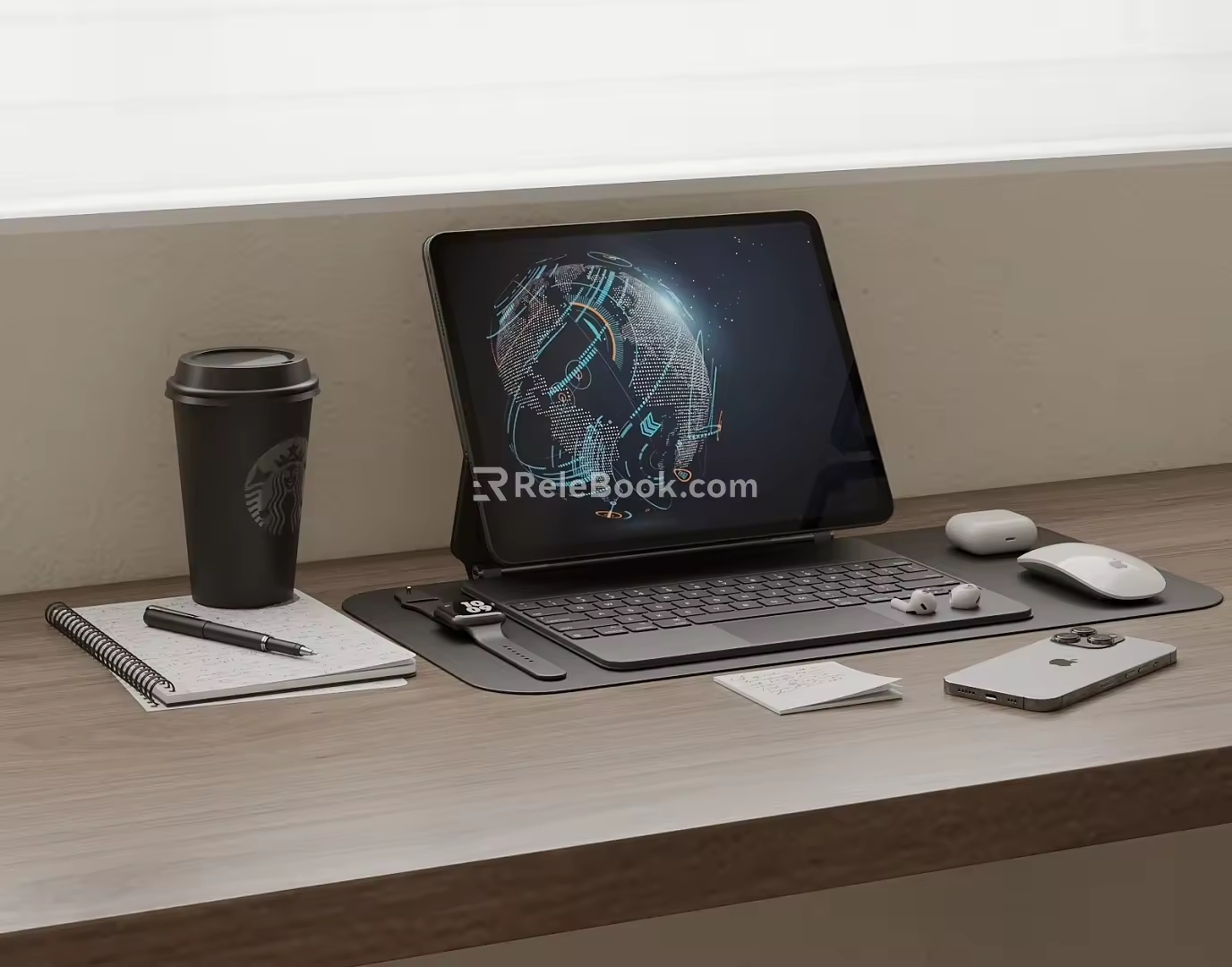 Modern Computer Laptop 3d model