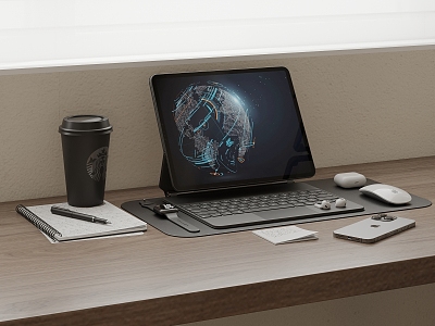 Modern Computer Laptop 3d model