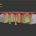 Gate House Stone Gate House Gate Post Stone Gate Post Ruin Gate Post Arch Stone Post Outdoor Articles Realistic Model 3d model