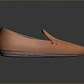 Orange Leather Loafers with Buckle Detail and Black Sole Stylish Casual Footwear for Everyday Wear