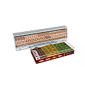Open Style Refrigerated Display Case with Transparent Lid Filled with Neatly Arranged Snacks 3d model