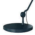 Sleek Modern Black Desk Lamp With Adjustable Metal Arm Stable Base For Reading Work 3d model