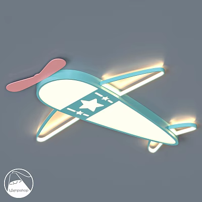 Aircraft wall lamp 3d model