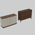 Modern White Dresser Featuring Wooden Top Base Drawers And Cabinet Doors