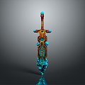 Ancient Sword Game Sword Magic Sword Magic Sword Magic Sword Magic Sword Magic Sword Officer Sword Sword 3d model