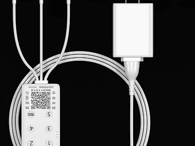Multi Port USB Charger With Multiple Ports For Phone And Tablet Charging 3d model