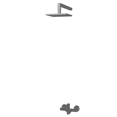 Modern Stainless Steel Shower Head With High Pressure Rainfall Function For Bathroom 3d model