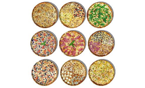 Modern Pizza Food Pizza 3d model