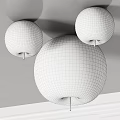 Modern White Spherical Ceiling Lights with Minimalist Design and Ceiling Mounted Fixtures