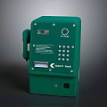 Green Electronic Smart Case Device With Keypad Display Screen And Handset