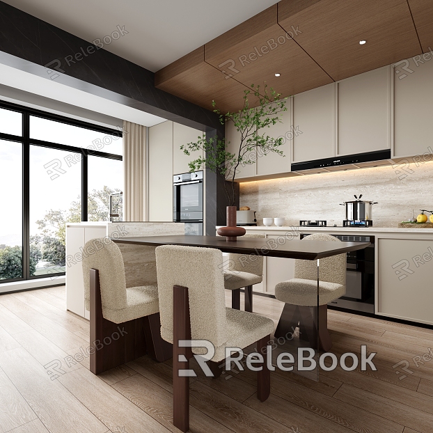 modern restaurant restaurant kitchen open kitchen model