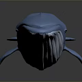Blue Whale 3D Model With Smooth Surface On Gray Background