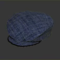 Blue Plaid Hat with Stylish Design for Casual Daily Fashion Wear