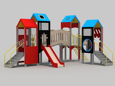 Modern slide slide combination 3d model