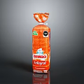 GIMBO Integral Whole Grain Bread with Orange Packaging and Brand Logo