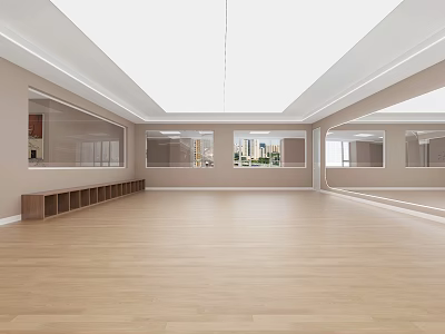 Dance Classroom Yoga Classroom Training Classroom Children's Dance Room 3d model