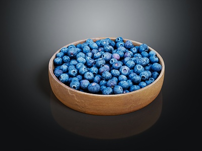 Modern Blueberry Fruit Fresh Fruit 3d model