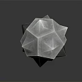 Geometric Spiked Metallic Weapon With Polyhedral Structure Sharp Spikes And Silver Gray Reflective Finish