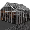 Modern Glass Sunroom Design With Transparent Structure And Metal Frame Roof