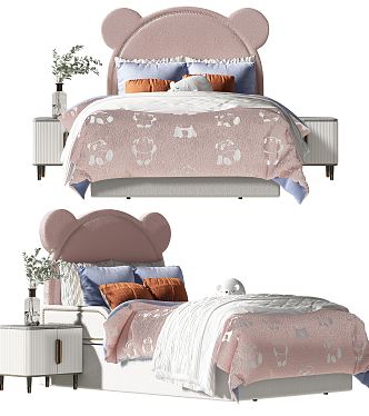 Modern Children's Bed 3d model