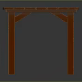 Wooden Square Table With Plank Top And Sturdy Legs In Simple Design