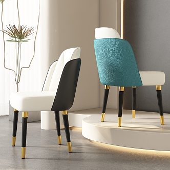 Dining chair combination 3d model