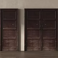Dark Wooden Swing Doors Single And Double Panel Design For Home Interior