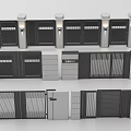 Contemporary Metal Gate Design Featuring Sliding Panels And Decorative Grilles