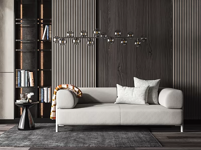Modern double sofa Sweden 3d model