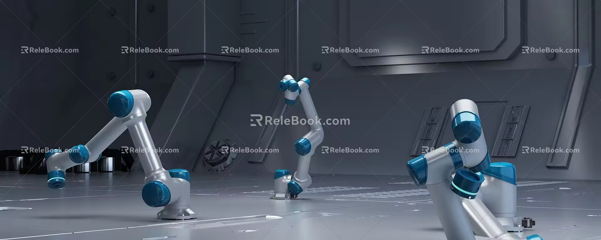 Multi-axis manipulator for modern robots 3d model
