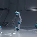 Multi-axis manipulator for modern robots 3d model