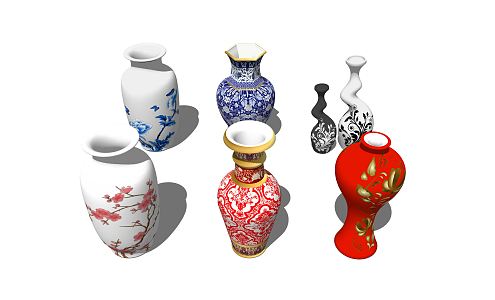 New Chinese Ceramic Utensils Porcelain 3d model