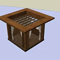 New Chinese Style Pavilion Wooden Pavilion 3d model
