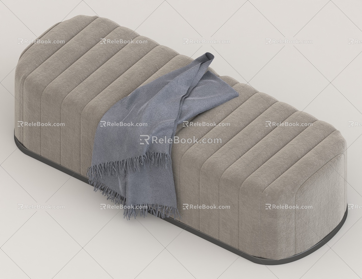 Bedroom sofa stool 3d model