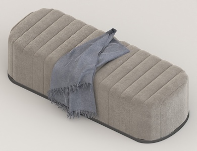 Bedroom sofa stool 3d model