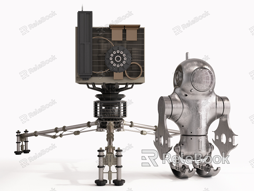 Modern robotic space survey equipment model