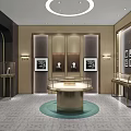 Luxury Jewelry Boutique Exterior Design With Arched Doorways Glass Display Windows And Gold Accents